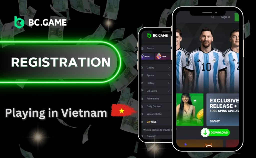 Register at BC.Game VN Casino